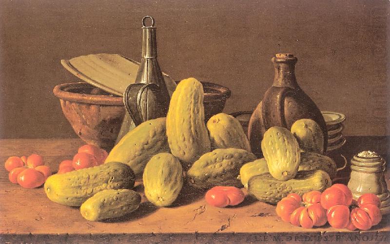 Still Life with Cucumbers and Tomatoes, Melendez, Luis Eugenio